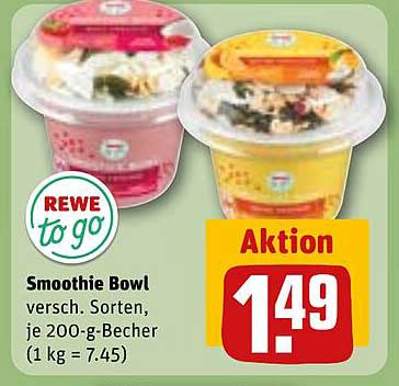 Smoothie Bowl - Auswahl aus verschiedenen Sorten