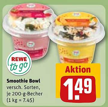 Smoothie Bowl - verschiedene Sorten, je 200-g-Becher