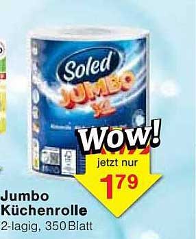 Soled Jumbo Küchenrolle 2-lagig, 350 Blatt