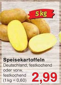 Speisekartoffeln 5 kg – Deutschland, festkochend oder vorw.