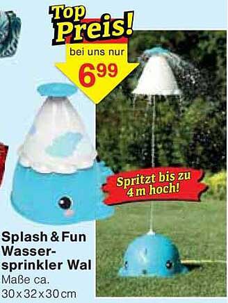 Splash&Fun Wassersprinkler Wal