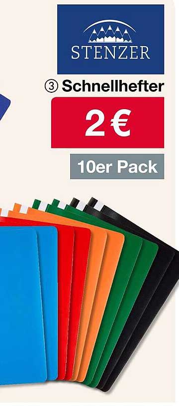 Stenzen Schnellhefter 10er Pack für nur 2 €