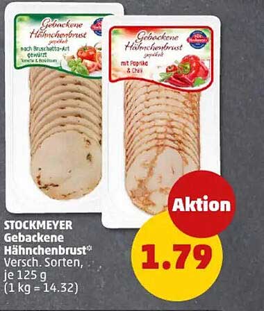 STOCKMEYER Gebackene Hähnchenbrust, 125 g, verschiedene Sorten