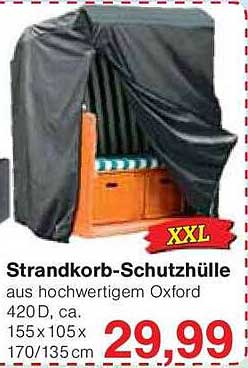 Strandkorb-Schutzhülle XXL aus hochwertigem Oxford 420 D