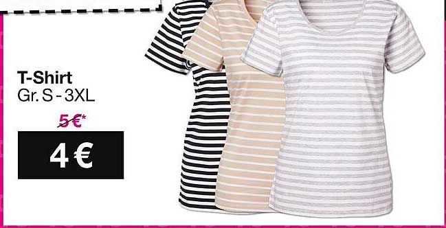 T-Shirt in verschiedenen Größen und Farben
