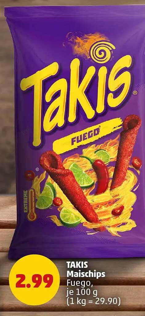 TAKIS Maischips Fuego, je 100 g