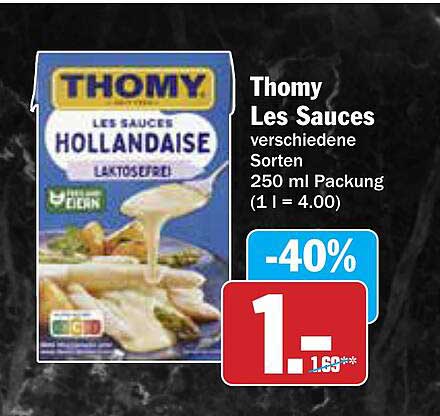 Thomy Les Sauces Hollandaise 250 ml - Laktosefrei