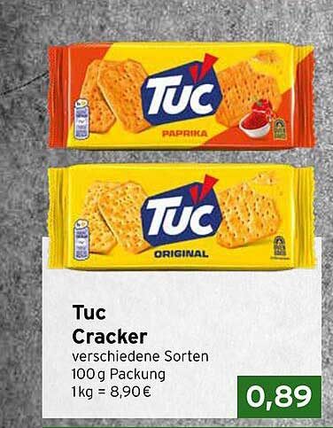 Tuc Cracker – verschiedene Sorten 100 g Packung