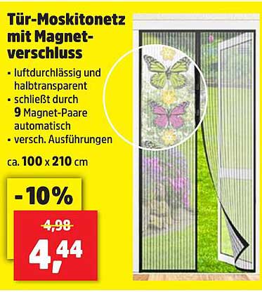 Tür-Mosktonetz mit Magnetverschluss