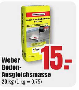 Weber Boden-Ausgleichsmasse 20 kg