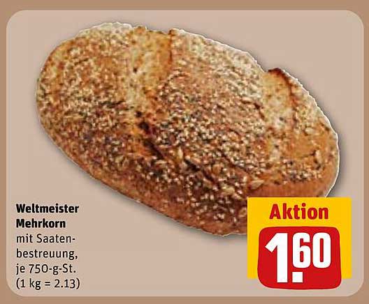 Weltmeister Mehrkorn mit Saaten-Bestreuung, je 750-g-St.