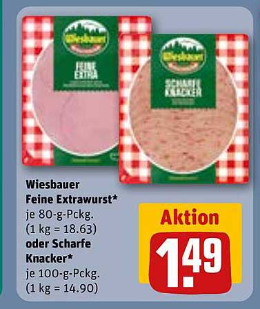 Wiesbauer Feine Extrawurst oder Scharfe Knacker