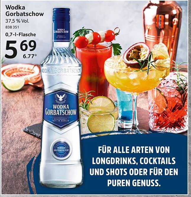 Wodka Gorbat schow 0,7 l - 5,69 €