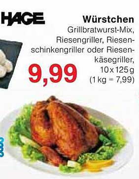 Würstchen Grillbratwurst-Mix, Riesengriller, Riesenschinkengriller oder Riesenkäsegriller