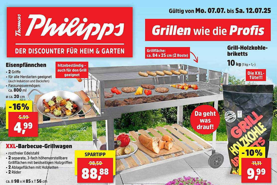 XXL-Barbecue-Grillwagen