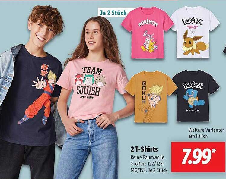 2 T-Shirts für Kinder - Vielfalt und Komfort