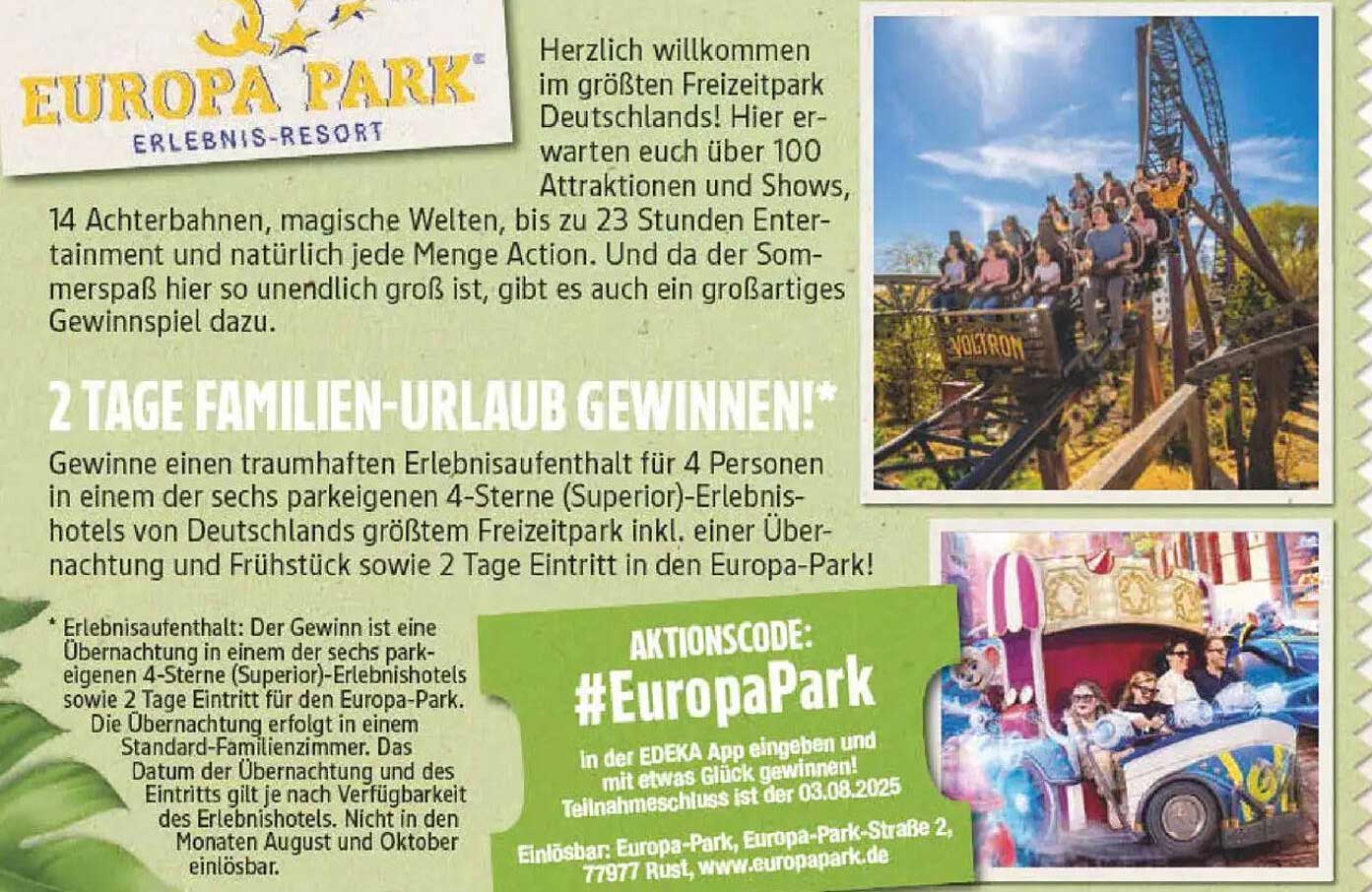 2 Tage Familien-Urlaub im Europa-Park gewinnen!