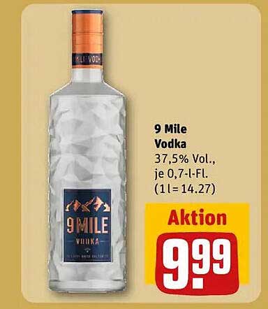 9 Mile Vodka 0,7 l