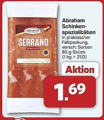 Abraham Schinkenspezialitäten Serrano 80-g-Stück