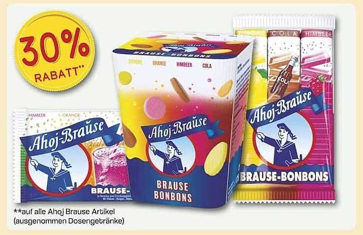 Ahoj-Brause Bonbons - 30% Rabatt auf alle Sorten