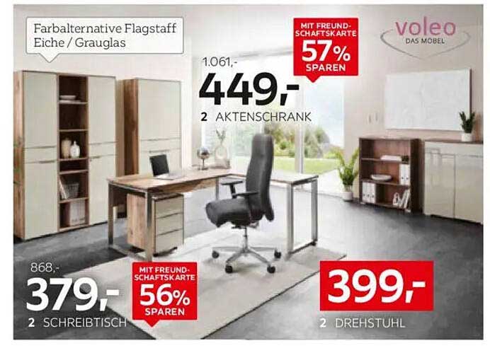 AKTENSCHRANK EICHE / GRAUGLAS - 57% SPAREN