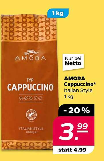 AMORA Cappuccino* Italian Style 1 kg