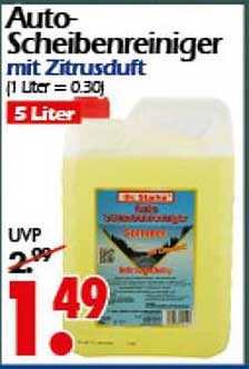 Auto-Scheibenreiniger mit Zitrusduft 5 Liter