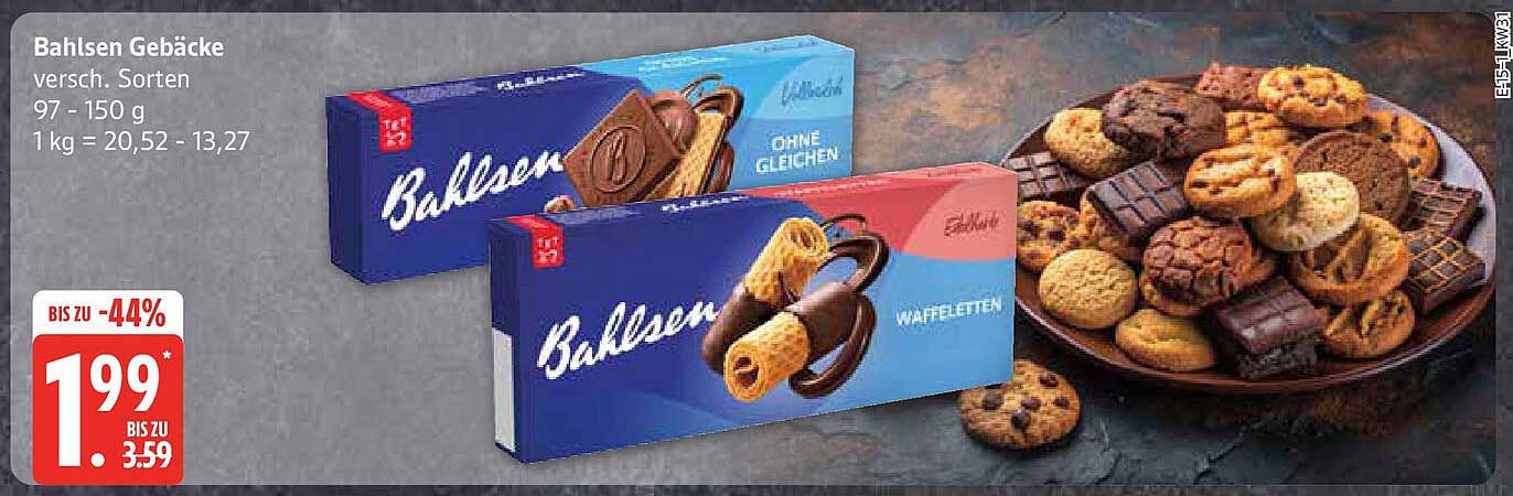 Bahlsen Gebäck, verschiedene Sorten