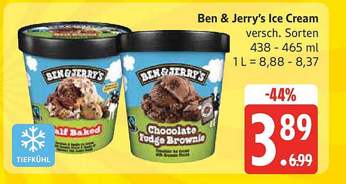 Ben & Jerry's Ice Cream - verschiedene Sorten 438 - 465 ml