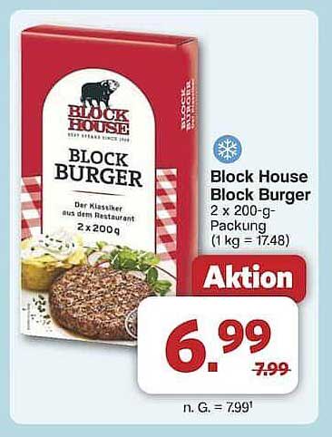 Block House Block Burger 2 x 200-g-Packung