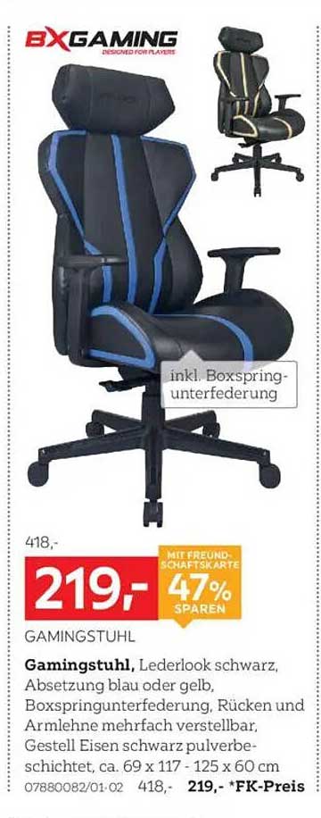 BXGAMING GAMINGSTUHL
