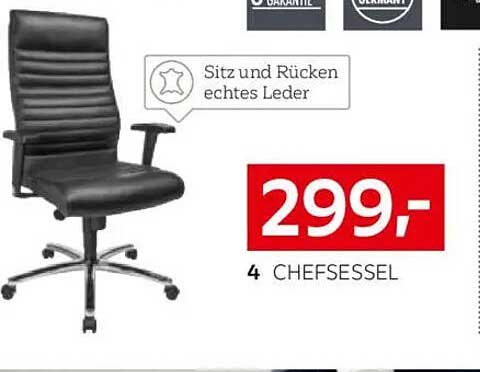 Chef-Sessel aus echtem Leder - Komfort auf höchstem Niveau