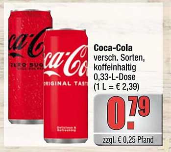 Coca-Cola 0,33-L-Dose - Vielseitiger Genuss zum kleinen Preis