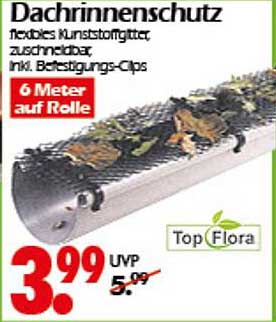 Dachrinnenschutz flexibel – 6 Meter auf Rolle
