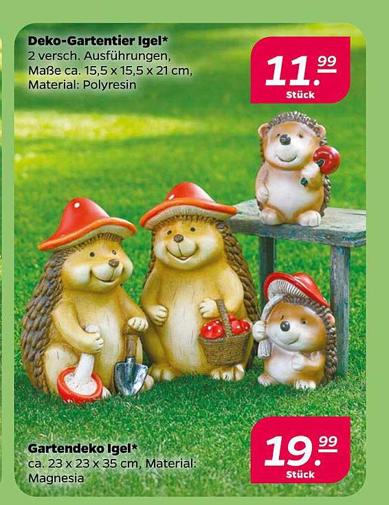 Dekorative Gartentiere Igel*