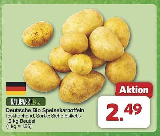 Deutsche Bio Speisekartoffeln 1,5-kg-Beutel