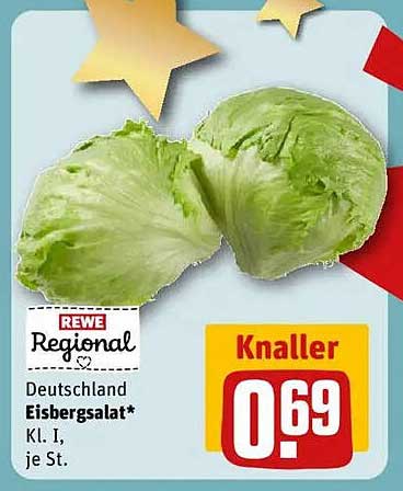 Deutschland Eisbergsalat* Kl. I, je St.