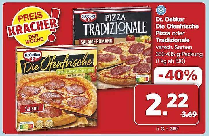 Dr. Oetker Die Ofenfrische Pizza oder Tradizionale 350-435-g-Packung