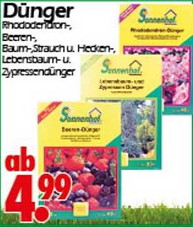 Dünger für Rhododendren, Beeren, Baum-Strauch und Zypressen