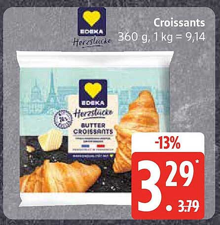 Edeka Butter Croissants 360 g