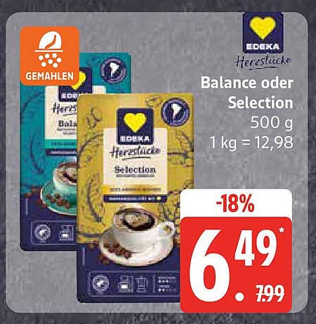 EDEKA Herselectstücke - Balance oder Selection 500 g