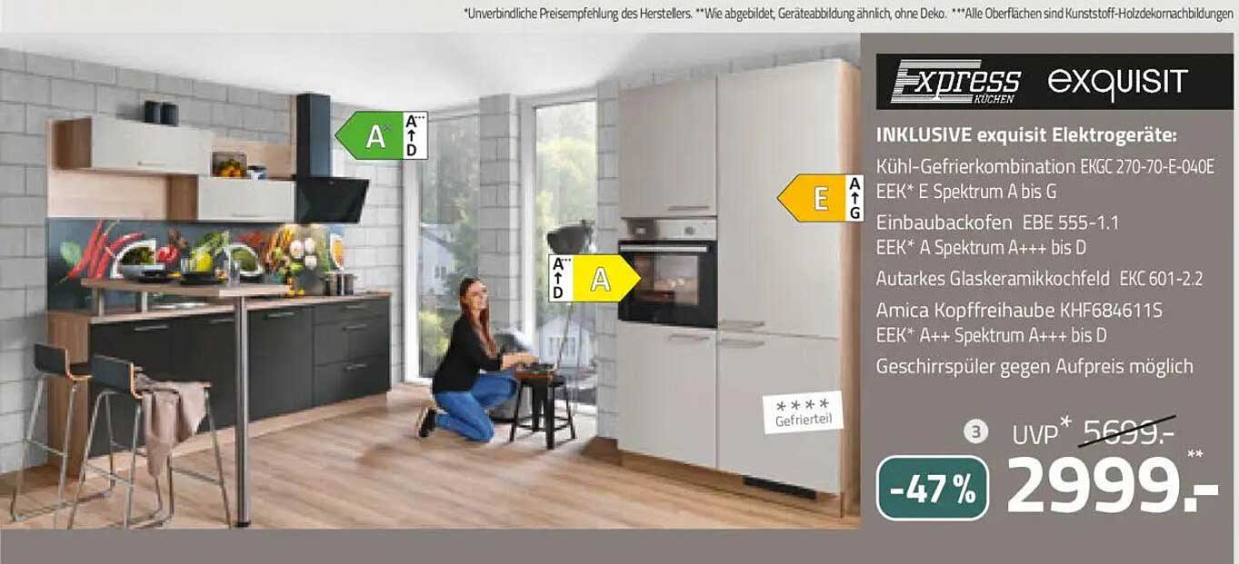 Exquisite Kühl-Gefrierkombination mit weiteren Elektrogeräten