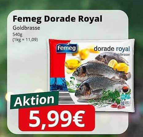 Femeg Dorade Royal Goldbrasse 540g