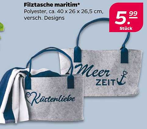 Filztasche maritim*