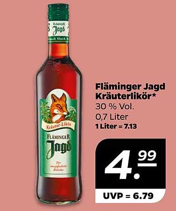 Fläminger Jagd Kräuterlikör 0,7 Liter