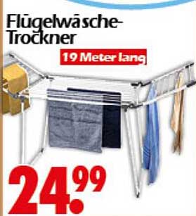Flügelwäscheständer 19 Meter lang