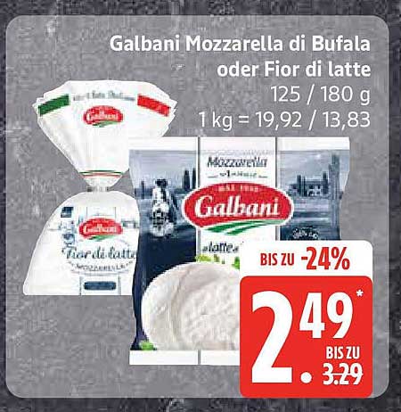 Galbani Mozzarella di Bufala oder Fior di Latte 125/180 g