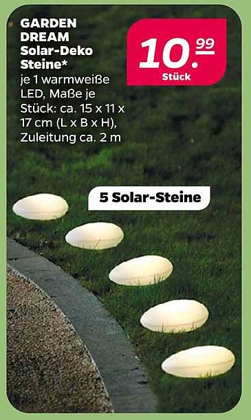 GARDEN DREAM Solar-Deko Steine