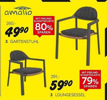 Gartenstuhl und Loungesessel von Amelio - Jetzt sparen!