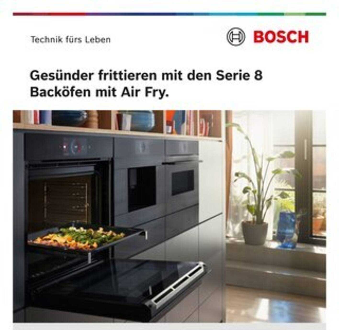 Gesünder frittieren mit den Serie 8 Backöfen mit Air Fry